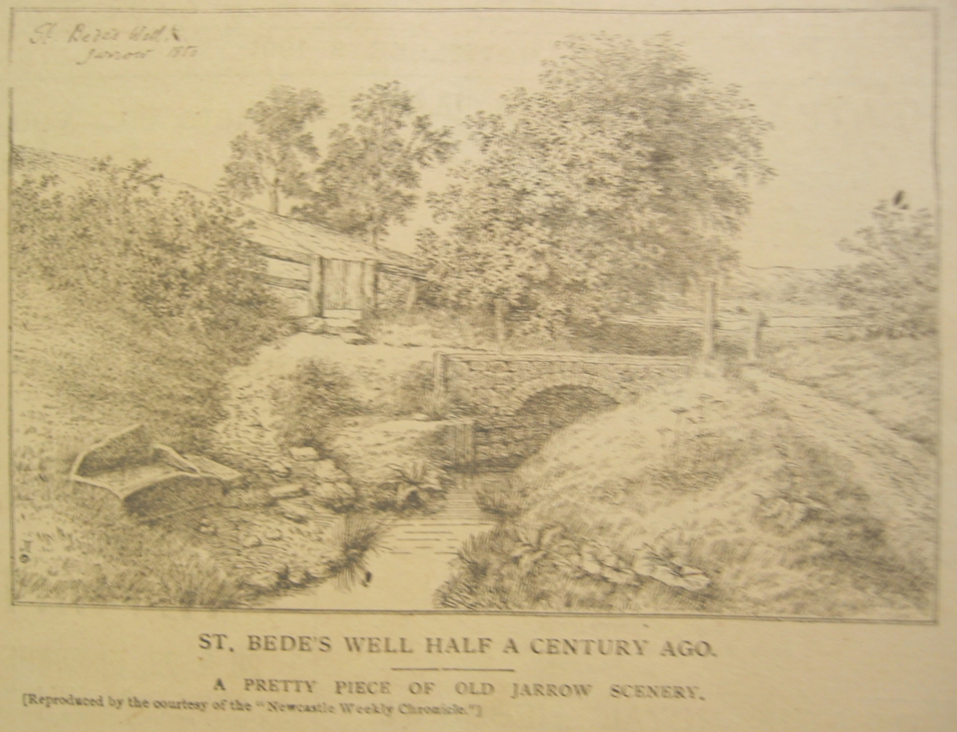 St. Bede's Well in 1858