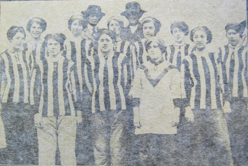 Armstrongs lady footballers - April 1917