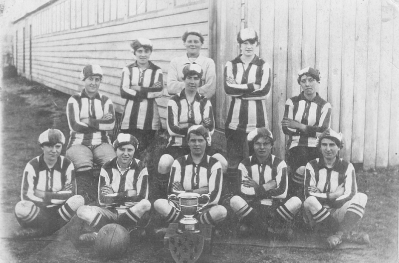 Blyth Spartans with Alfred Wood cup